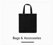 Black tote bag