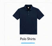 Navy polo shirt
